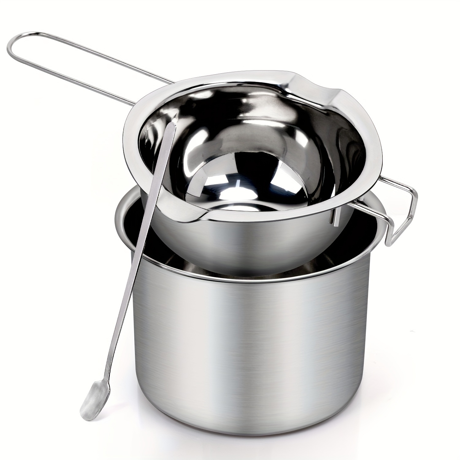 Candle Making Thermometer - Ensemble de 3 casseroles en acier