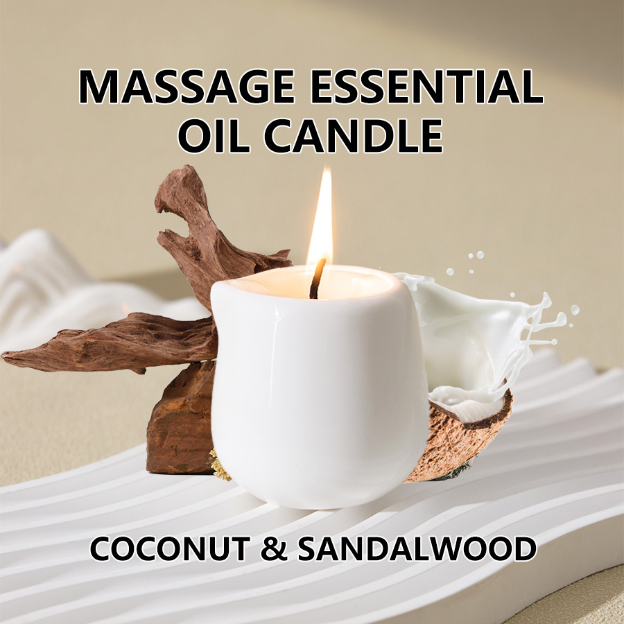 Coconut Wax Flake - Bougie de massage naturelle parfumée aux
