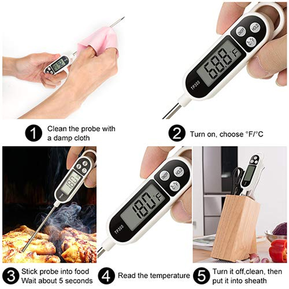 Candle Making Thermometer - Thermomètre numérique pour viande et aliments,