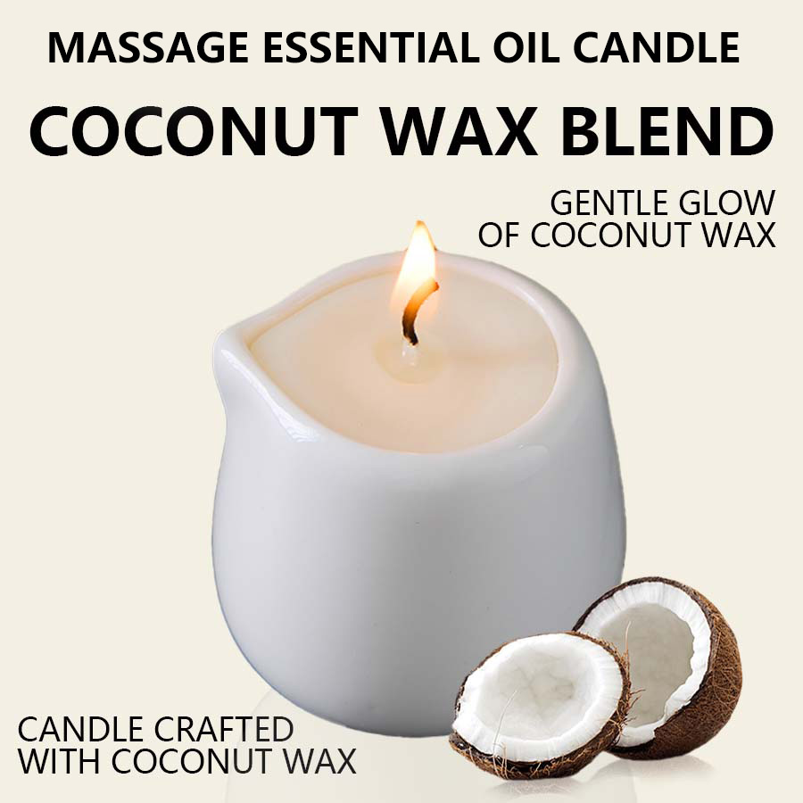 Bougie de massage naturelle pa - Coconut Wax Flake avis et prix