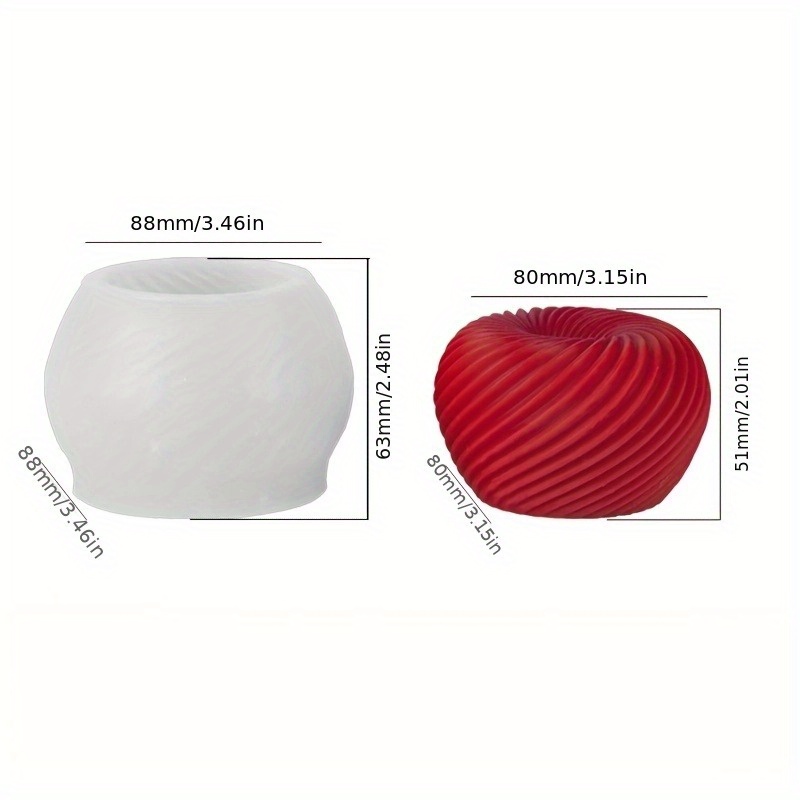 Un moule en silicone rouge ten - Candle Making Easy avis et prix