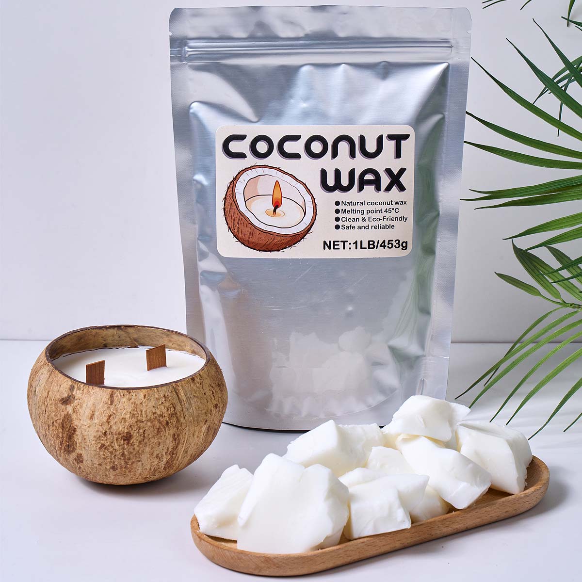 Cire de coco blanche 1LB, cire - Coconut Wax Flake avis et prix